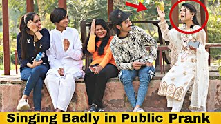 Singing Badly in Public | Funny Prank@crazycomedy9838