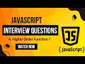 JavaScript Higher-Order Functions Explained | LearnCodeWithGK | Interview Prep 2024