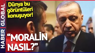 Erdoğan ve Macron'dan Samimi Sohbet: Moralin Nasıl?