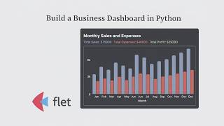 66 Python Flet Chart Tutorial: Build a Sales vs Expenses Dashboard