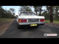 Holden VL Commodore Turbo 0-100km/h & engine sound (lightly tuned)