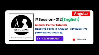 Angular Reactive Forms Tutorial in English: setValue() vs patchValue() Difference Explained (Ep-312)
