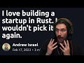 Prime Reacts:  Building a Startup in Rust; I won't do it again