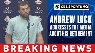 Andrew Luck Retirement Press Confrence | Breaking News | CBS Sports HQ