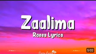 Zaalima (Lyrics) | Raees | Shahrukh Khan,Mahira Khan, Arijit Singh Harshdeep kauur #mrbisttt