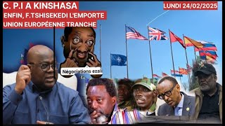 URGENT: U.E VIENT D'INFLIGER DE LOURDES SANCTIONS CE SOIR AU RWANDA.  PROC. CPI DEJA A KIN CE SOIR.