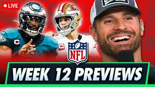 Eagles vs Rams, 49ers vs Packers & Cardinals Battle Seahawks in the NFCW | NFL WK 12 Previews