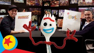 Forky In Outer Space | Pixar Doodle Duel