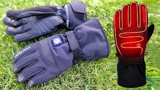 SNOW DEER Heated Gloves Review ✔️ Water Resistant Sheep Leather