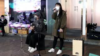 小幸運~等你下課~光年之外-旺角雅蘭中心對開Busking@Cover By Kat-2023/01/11