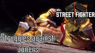 Street Fighter 6 Jamie struggles against zoners