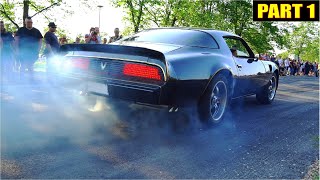 MUSCLE CARS BURNOUTS INSANITY!! - Vantaa Cruising 6/2021 PART 1