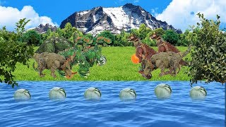 Fantastic lake in the forest! animals animation, along with my collection | Baby And Toys