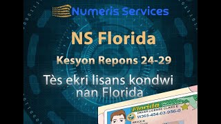 Kesyon Repons lisans Florida 24 - 29