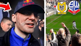 Verstappen gets in the away end at MK Dons vs Bolton