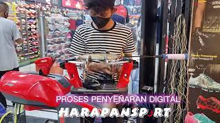 PROSES PENYENARAN DIGITAL DI TOKO ONLINE HARAPAN SPORT ( SENAR RAKET DIGITAL )