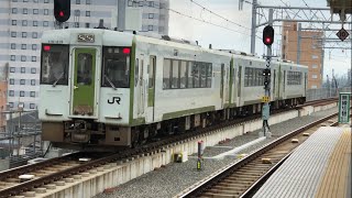 磐越西線 キハ110系 発車