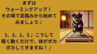 たった5分で健康習慣！ルナと一緒に今日も軽い運動♪