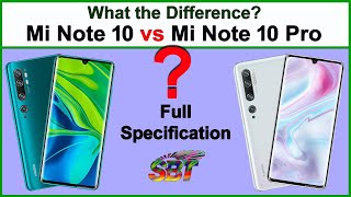 Xiaomi Mi Note 10 Pro vs Mi Note 10 There is no significant difference.