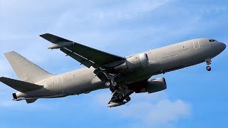 [4K] RARE! Italian AF KC-767 makes low Approach at Leeuwarden - First time visitor