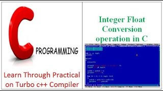 Integer Float Conversion operation in C