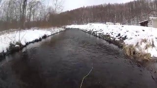 つり部会（北海道のフライフィッシング　2015.12.5　下手くそフライマン冬に挑戦）　ニジマス釣り