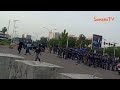 Ahead Of #FreeNnamdiKanuNow Protest, Nigerian Police Mount At Meeting Point