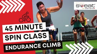45 Minute Spin® Class: FAT BURNING Indoor Cycling CLIMB Workout | Get Fit Fast