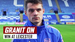 'We have to constantly be like this' | Granit Xhaka post-Leicester interview | Premier League
