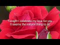 Tonight I Celebrate My Love | Lyrics | Peabo Bryson and Roberta Flack | MusicFancier