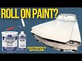 Painting My 65 Mustang With Roll On Primer | Eastwood's Optiflow + 3 Point Seat Belt Install