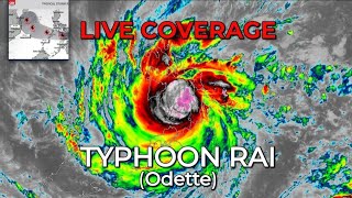 Super Typhoon Odette (Rai) a Category 5 near the Philippines - Landfall Coverage