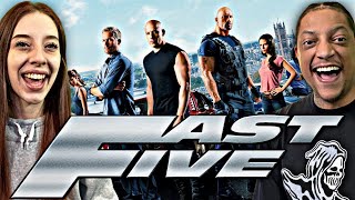 FAST FIVE | MOVIE REACTION | MY FIRST TIME WATCHING | VIN DIESEL | THE ROCK | THE WHOLE TEAM HERE😱