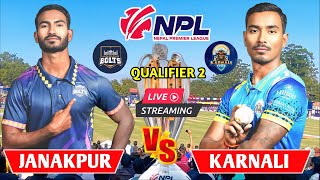 Janakpur Bolts vs Karnali Yaks Live | Nepal Premier League 2024 | Qaualifier 2 | Janakpur vs Karnali