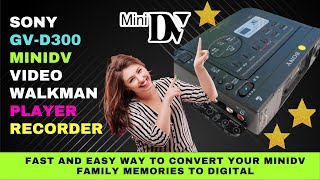 Sony GV D300 MiniDV Player Recorder : Transfer MiniDV to PC or Mac with this MiniDV VCR