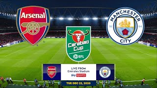Arsenal vs Manchester City | EFL -Carabao Cup | Quarter Final Prediction | PES 2021