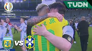¡ABRAZO DEL ALMA! Neymar felicita a Messi | Argentina 1-0 Brasil | Copa América 2021 | Final | TUDN