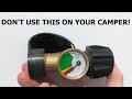 Propane Tank Gauge on Camper - CAUTION!