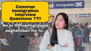 Most Common Questions Asked by Philippine Immigration officers + Tips