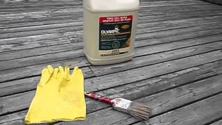 how to clean your deck with Olympic deck cleaner