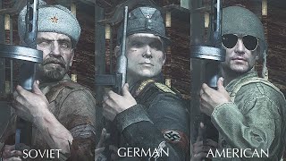"Vendetta" as Soviets vs German, Chinese, American -  Call of Duty World at War Sniper Mission