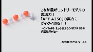 これが最新エントリーモデルの破壊力!「AFF A250」の実力にグイグイ迫る!! ～ONTAP9.8から使えるONTAP S3の検証結果付き～