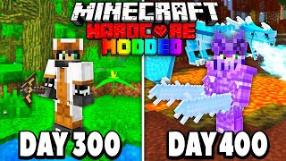 I Survived 400 Days in Modded Hardcore Minecraft.. GRAND FINALE! Here's What Happened..