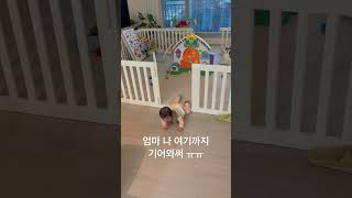 엄마가 잠시 커피를 내리러 갔더니 #baby #육아 #7개월아기 #shorts #coffee