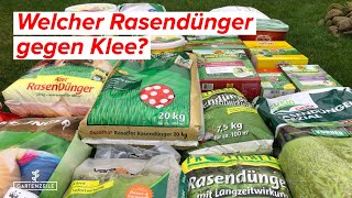 Welcher Rasendünger gegen Klee?