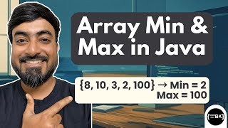 Java Program to Find Smallest and Largest Value in an Array | For Beginners