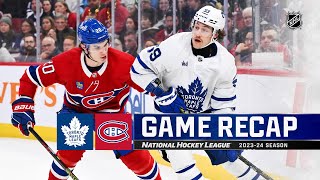 Maple Leafs @ Canadiens 3/9 | NHL Highlights 2024