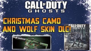 Call Of Duty Ghosts "Festive Camo Pack" & "The Wolf Skin DLC" - NEW "Christmas camo" pack!