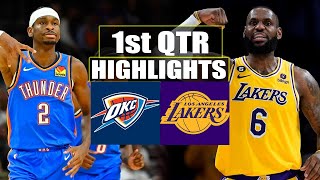 Los Angeles Lakers vs Oklahoma City Thunder 1st QTR Game Highlights | March 4 | 2024 NBA Season
