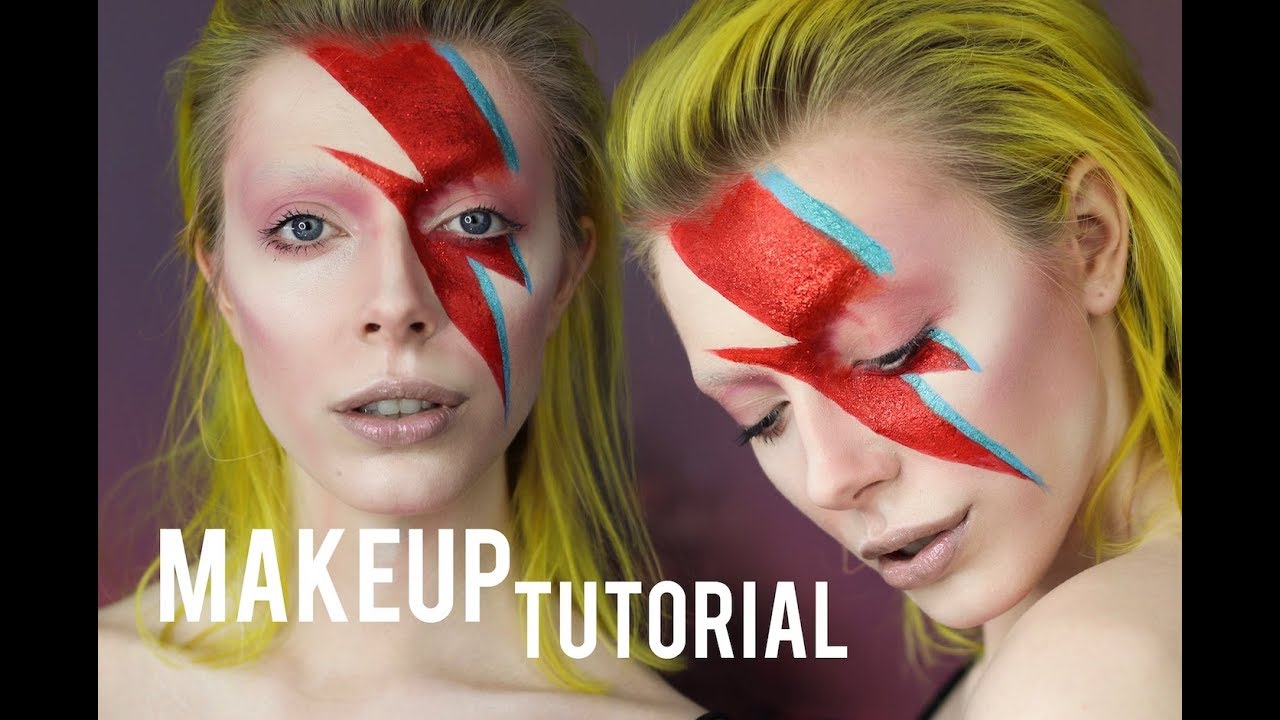 David Bowie Lightning Bolt Makeup